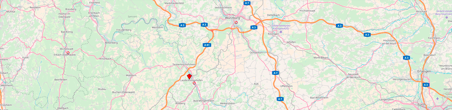 Öffnet Link zu Google Maps - opm ralph  ender - Eisbergstr. 108 - Lauda-Königshofen