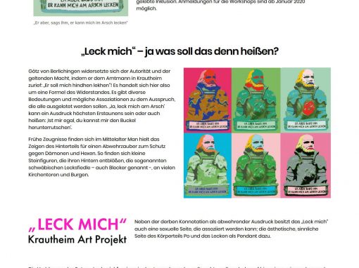 Art Project Leck mich – WordPress